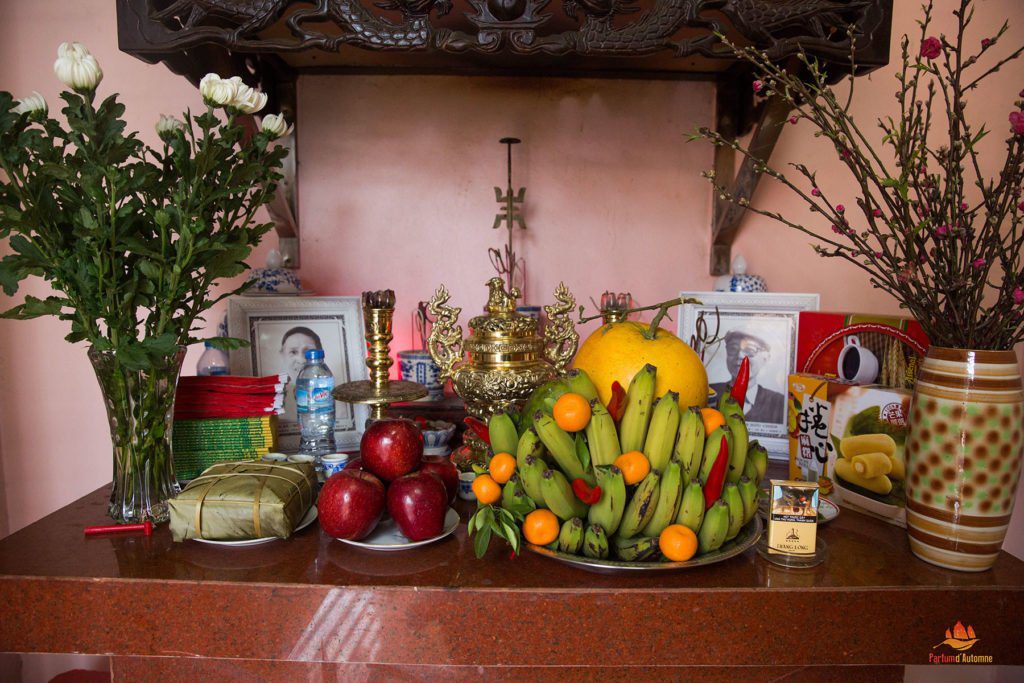 Hôtel des ancêtres dans une famille vietnamienne