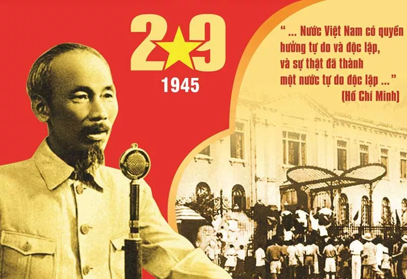 Affiche Proclamation de l'indépendance du Vietnam