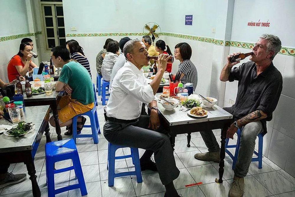 Le restaurant Bun Cha Obama à Hanoi