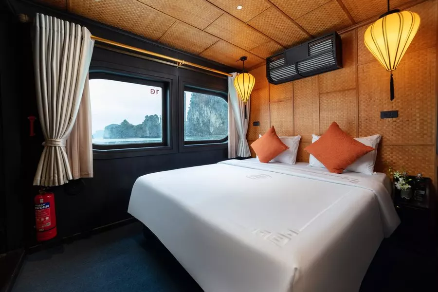 Cabine lit double jonque Prince