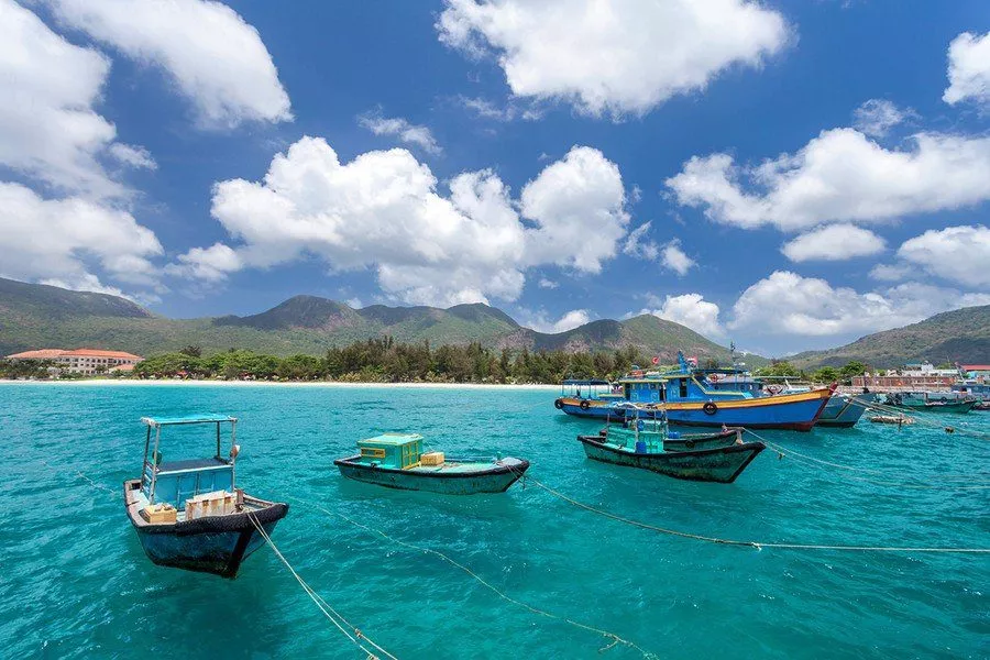 Bateaux de pêcheurs, Ile de Con Dao, Viernam