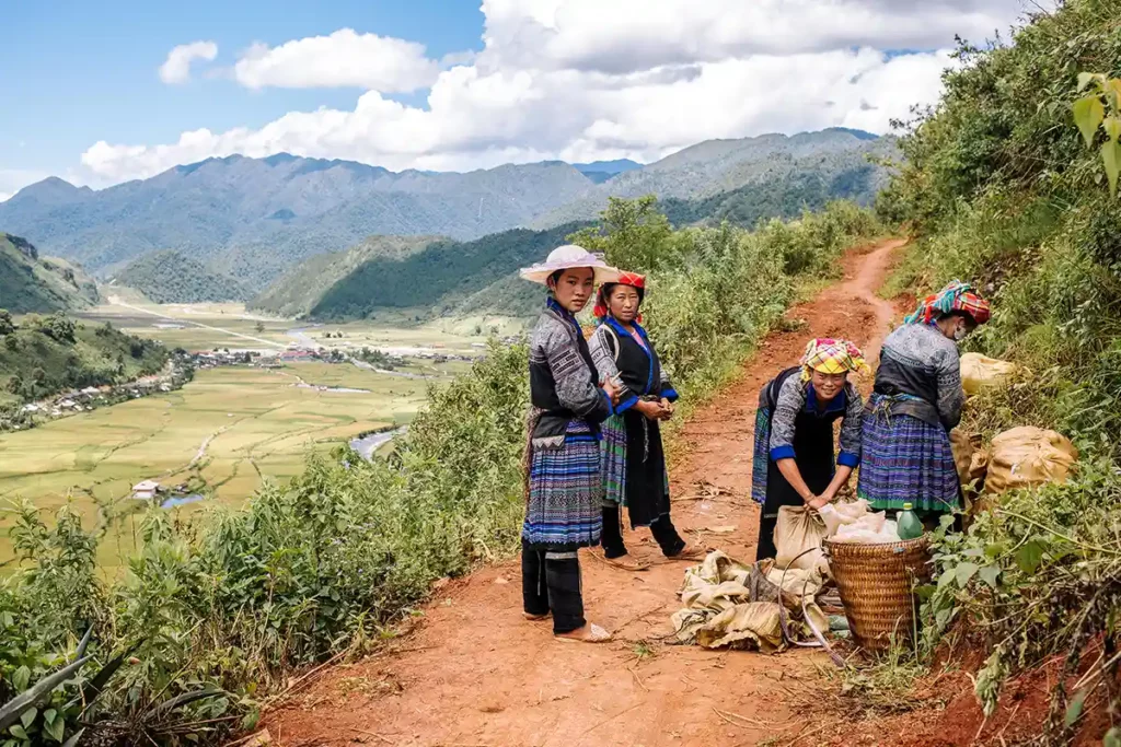 Femmes Hmong à Nghia Lo
