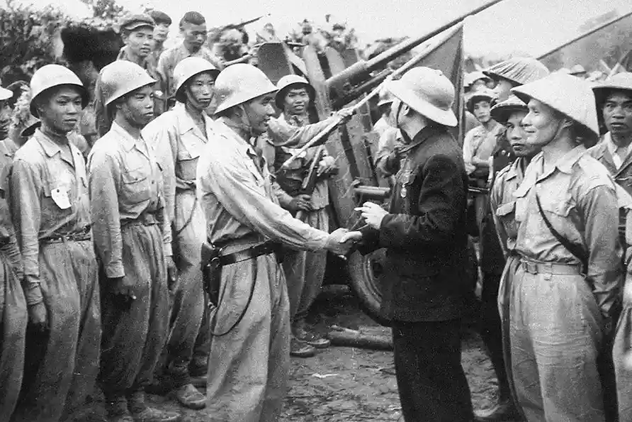 Général Giap à la bataille de Dien Bien Phu, Vietnam