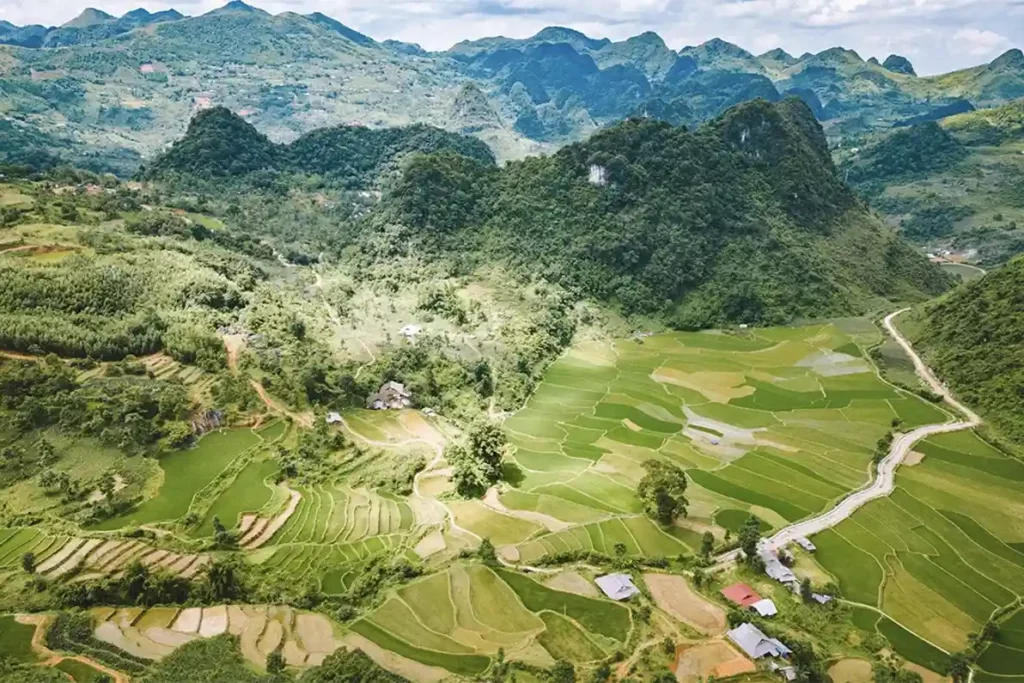 Paysage montagneux de Cao Bang