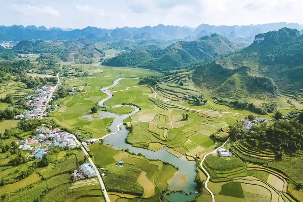 Vallée verdoyante Cao Bang