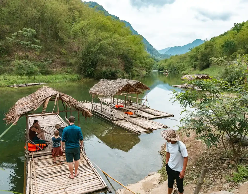 Famille a Pu Luong, Vietnam