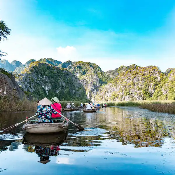 Balade en sampan, Tam Coc, Ninh Binh