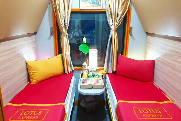 Aperçu d'une cabine couchette du train Lotus